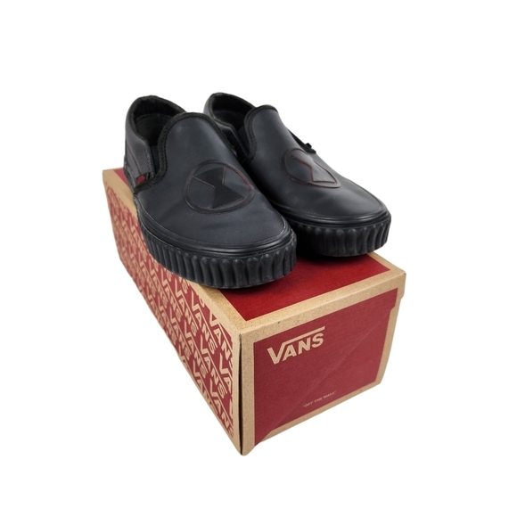 Vans Limited Edition Marvel Black Widow Slip On Sneakers Women's Size 6 - Picture 11 of 13